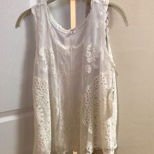 Tribal Lace Tank Top
